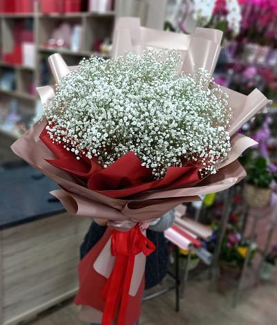 Букет цветов из: Гипсофила в Старовеличковской