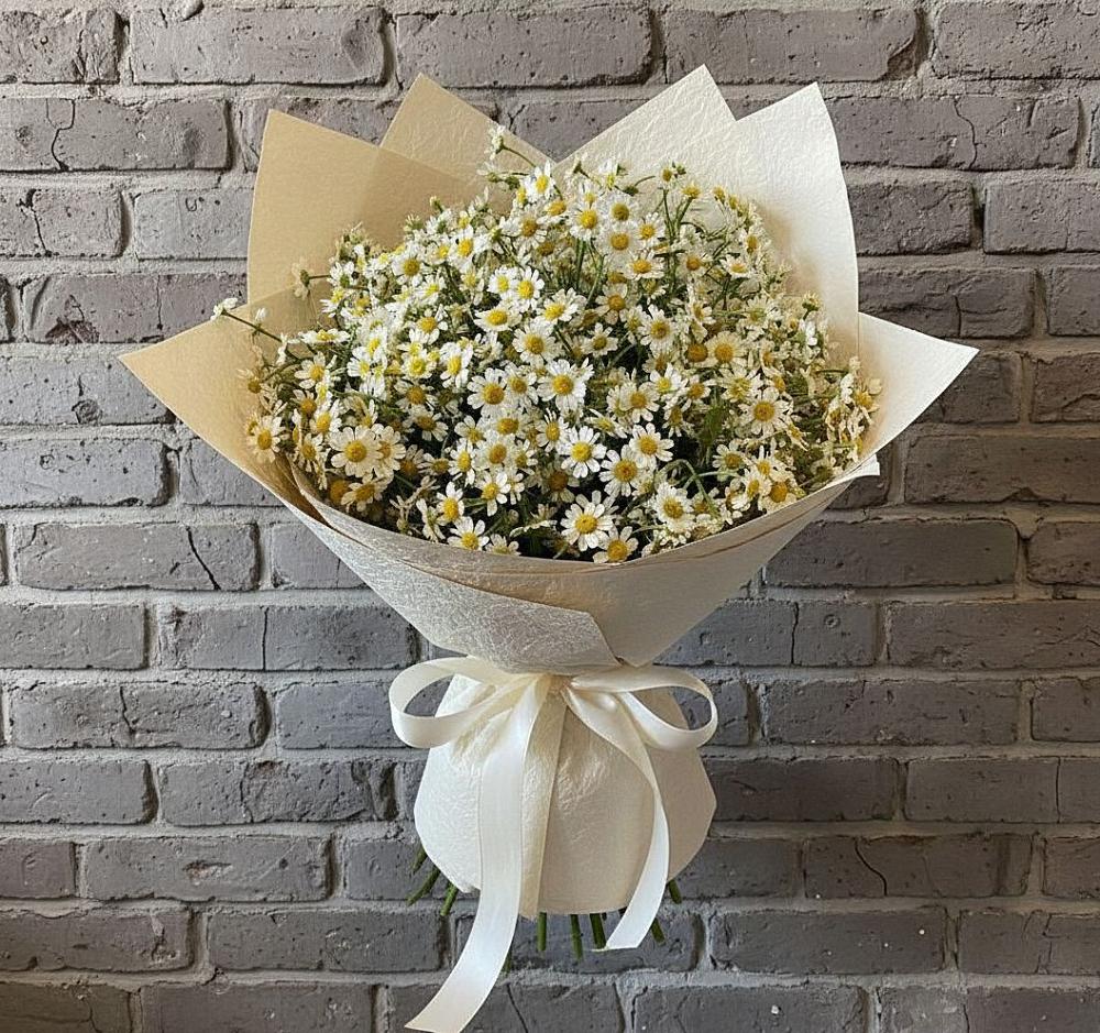 Букет цветов из: Ромашки в Старовеличковской