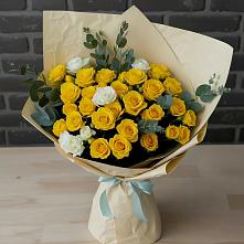 Букет цветов из:  Розы в Старовеличковской