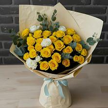 Букет цветов из:  Розы в Старовеличковской