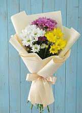 Букет цветов из:  Хризантемы в Старовеличковской