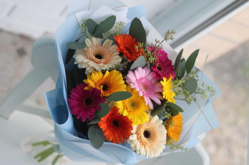 Букет цветов из: Герберы в Старовеличковской