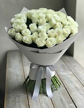 Букет 35 Белых роз в Старовеличковской