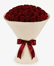 Букет 101 Бордовая роза Блэк Бакарра в Старовеличковской