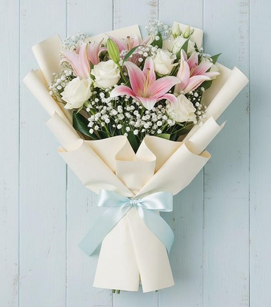 Букет цветов из: Лилии в Старовеличковской