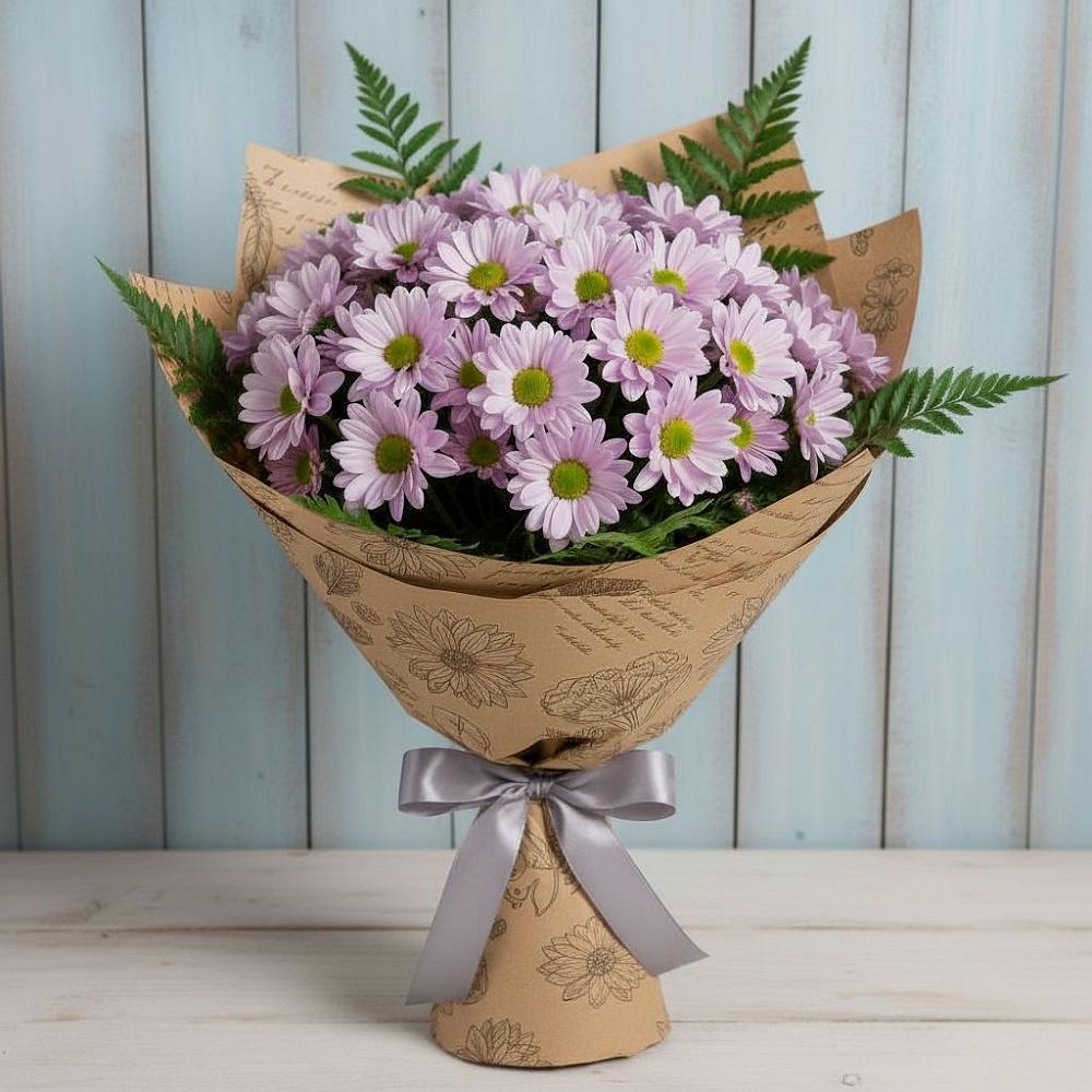 Букет цветов из: Хризантемы в Старовеличковской