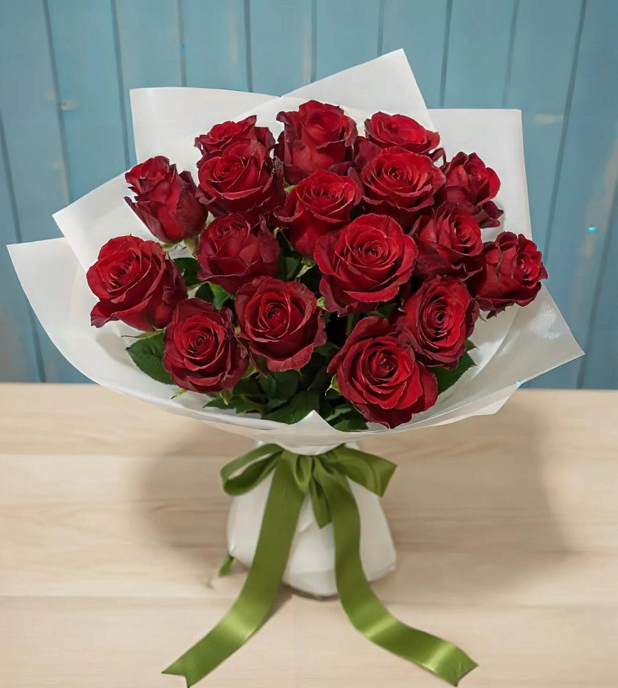 Букет Красные розы в Старовеличковской