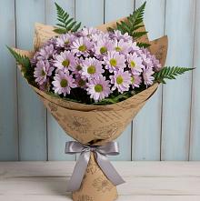 Букет цветов из:  Хризантемы в Старовеличковской