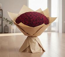 Букет 101 Красная роза в Старовеличковской