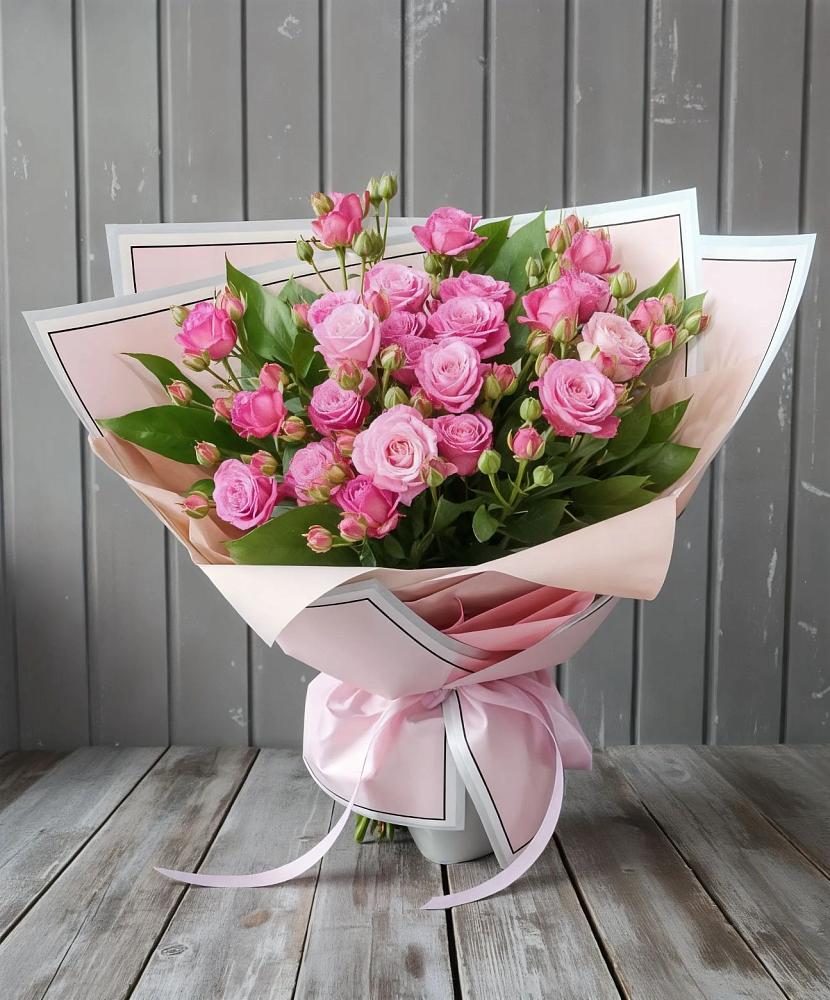 Букет Розовый кустик в Старовеличковской