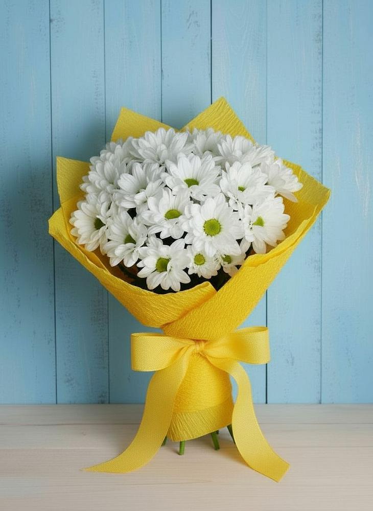 Букет цветов из: Хризантемы в Старовеличковской