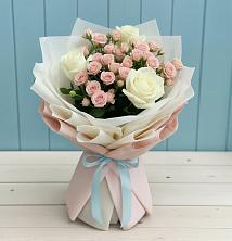 Букет цветов из:  Розы в Старовеличковской