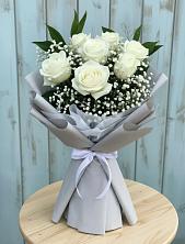 Букет цветов из:  Розы в Старовеличковской