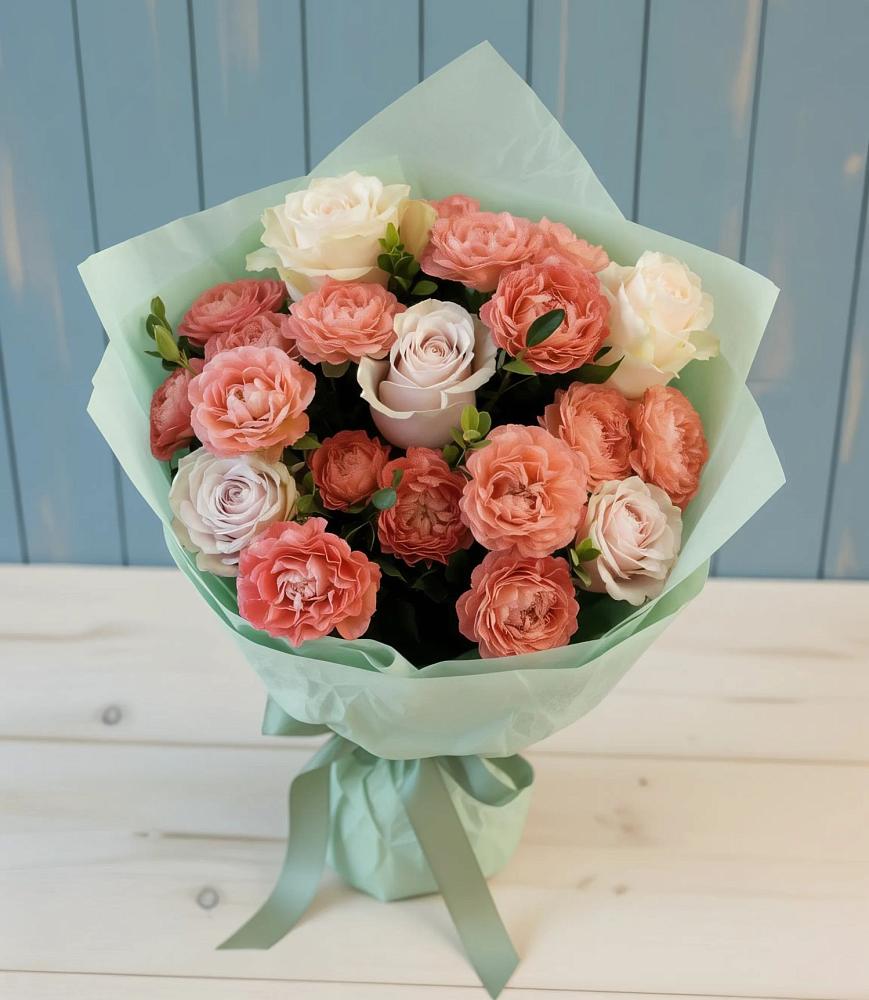 Букет цветов из: Розы в Старовеличковской