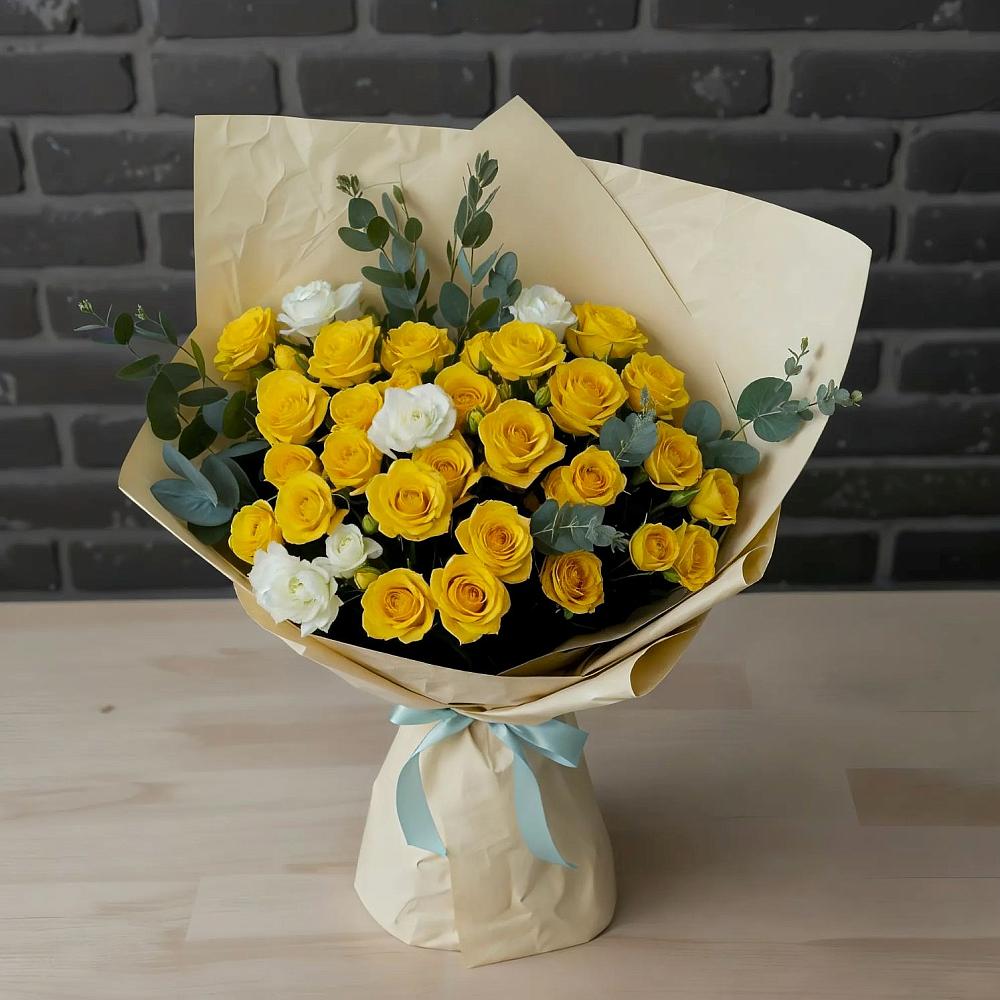 Букет цветов из: Розы в Старовеличковской