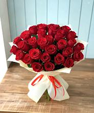Букет 29 Красных роз в Старовеличковской