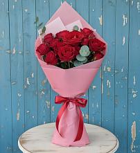 Букет цветов из:  Розы в Старовеличковской
