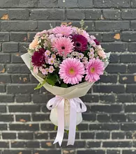Букет цветов из:  Герберы и Хризантемы #REPLACE_PRED# Старовеличковской