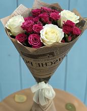 Букет цветов из:  Розы в Старовеличковской