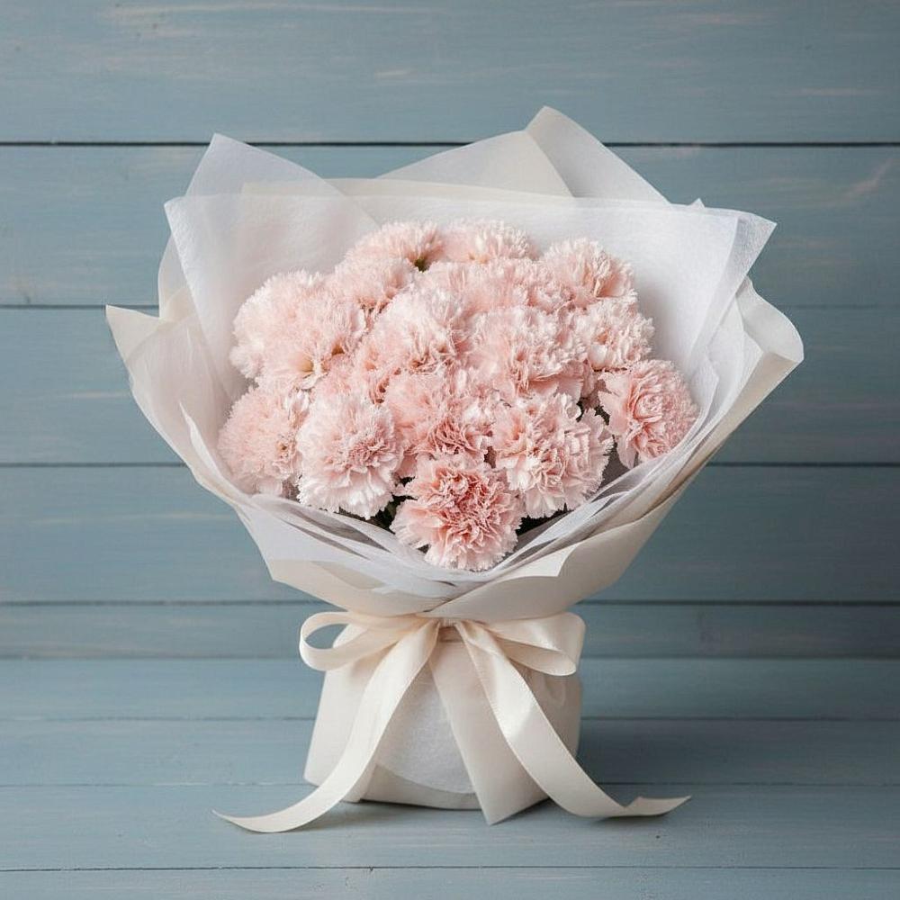 Букет цветов из: Гвоздики в Старовеличковской