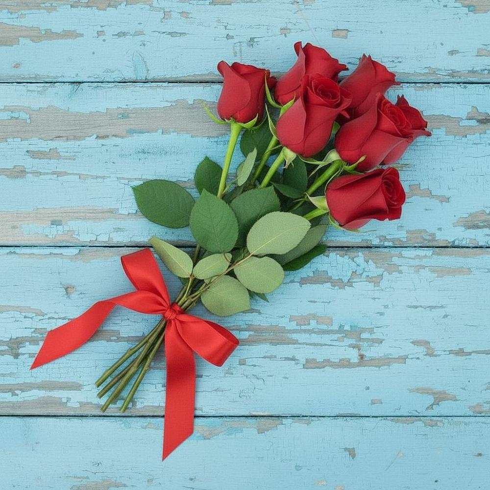 Букет Красные розы в Старовеличковской