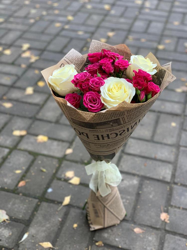 Букет цветов из: Розы в Старовеличковской